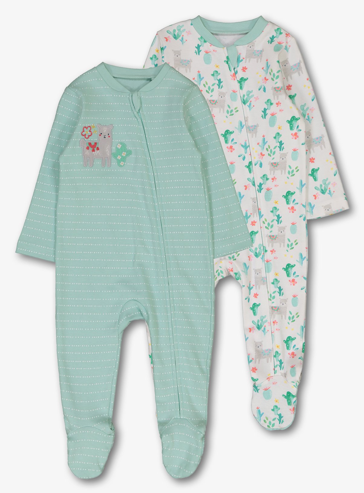 green sleepsuit